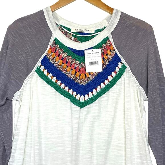 NWT FREE PEOPLE x WE THE FREE Women’s Spring Bound Crochet Knit Top - Picture 5 of 6